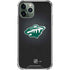 NHL Minnesota Wild Black Background iPhone 11 Pro Max Clear Case