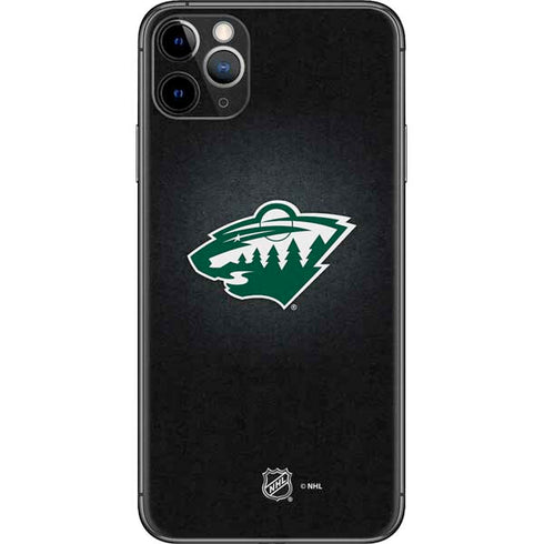 NHL Minnesota Wild Black Background iPhone 11 Pro Max Skin