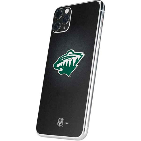 NHL Minnesota Wild Black Background iPhone 11 Pro Max Skin
