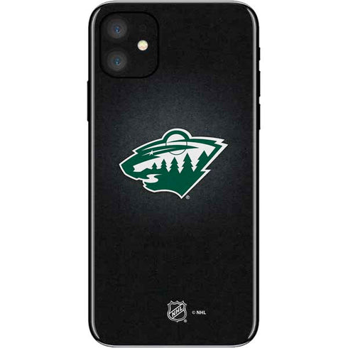 NHL Minnesota Wild Black Background iPhone 11 Skin