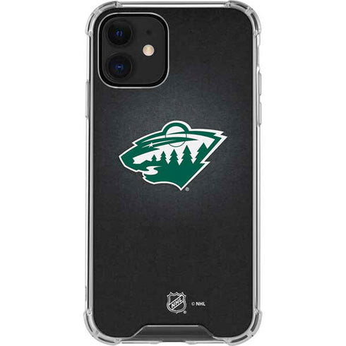 NHL Minnesota Wild Black Background iPhone 12 Mini Clear Case
