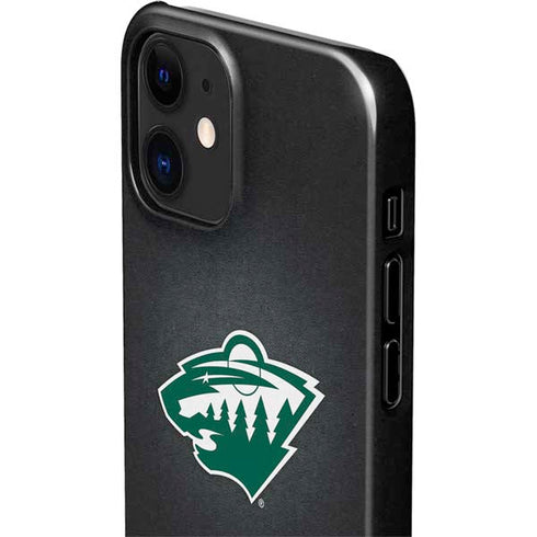 NHL Minnesota Wild Black Background iPhone 12 Mini Lite Case