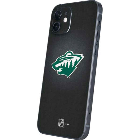NHL Minnesota Wild Black Background iPhone 12 Mini Skin