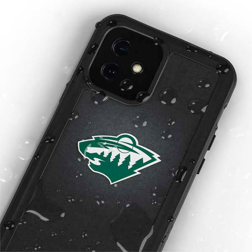 NHL Minnesota Wild Black Background iPhone 12 Mini Waterproof Case