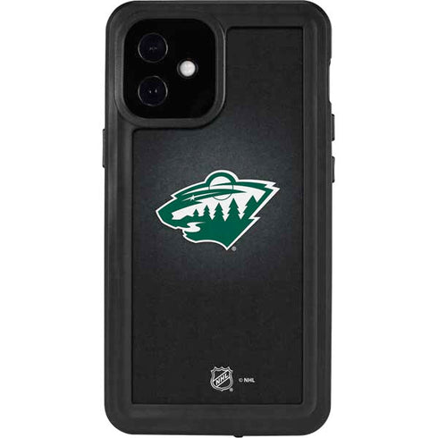 NHL Minnesota Wild Black Background iPhone 12 Mini Waterproof Case