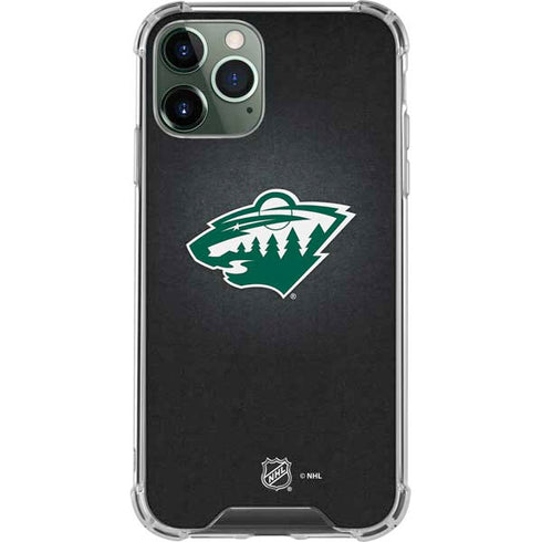 NHL Minnesota Wild Black Background iPhone 12 Pro Clear Case