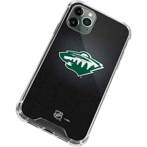 NHL Minnesota Wild Black Background iPhone 12 Pro Clear Case