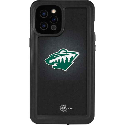 NHL Minnesota Wild Black Background iPhone 12 Pro Max Waterproof Case