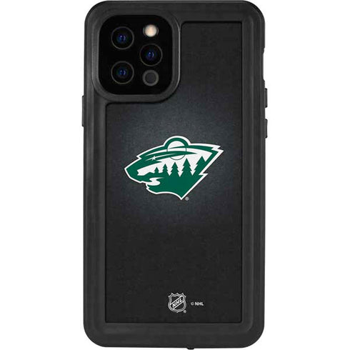 NHL Minnesota Wild Black Background iPhone 12 Pro Waterproof Case