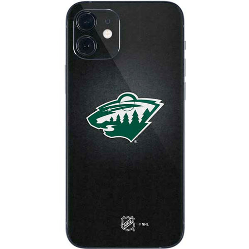 NHL Minnesota Wild Black Background iPhone 12 Skin