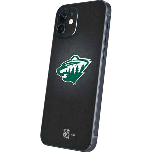 NHL Minnesota Wild Black Background iPhone 12 Skin