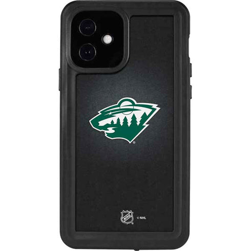NHL Minnesota Wild Black Background iPhone 12 Waterproof Case