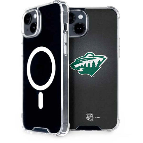 NHL Minnesota Wild Black Background iPhone 13 MagSafe Case