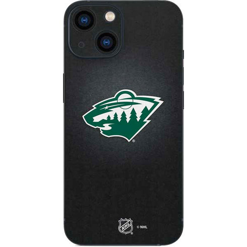 NHL Minnesota Wild Black Background iPhone 13 Mini Skin