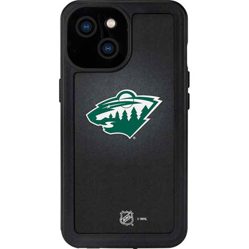 NHL Minnesota Wild Black Background iPhone 13 Mini Waterproof Case