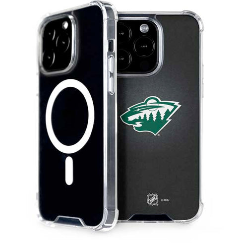 NHL Minnesota Wild Black Background iPhone 13 Pro MagSafe Case
