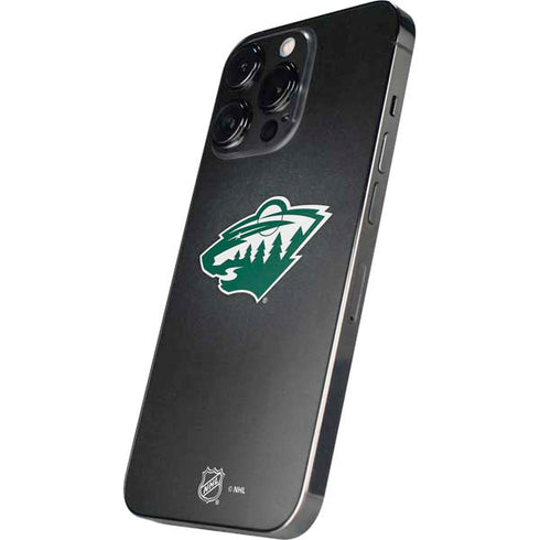 NHL Minnesota Wild Black Background iPhone 13 Pro Max Skin