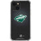 NHL Minnesota Wild Black Background iPhone 14 Clear Case