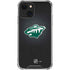 NHL Minnesota Wild Black Background iPhone 14 Clear Case