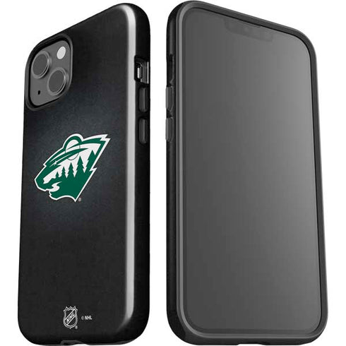 NHL Minnesota Wild Black Background iPhone 15 Plus Impact Case