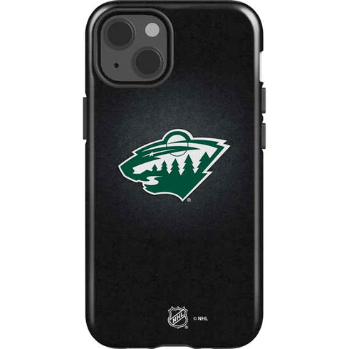NHL Minnesota Wild Black Background iPhone 14 Impact Case