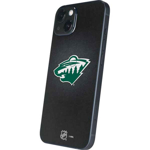 NHL Minnesota Wild Black Background iPhone 15 Plus Skin