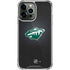 NHL Minnesota Wild Black Background iPhone 14 Pro Max Clear Case
