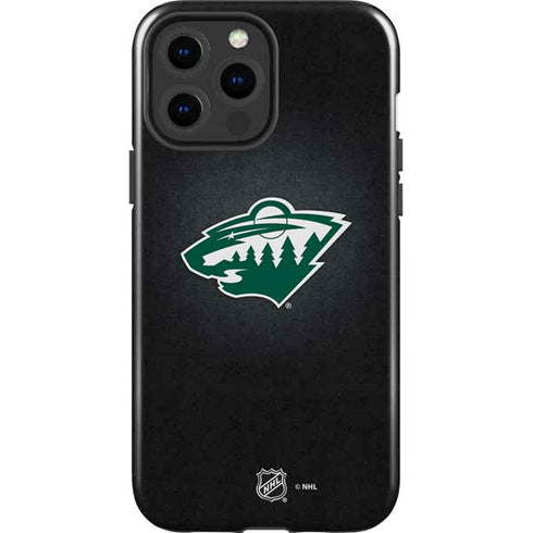 NHL Minnesota Wild Black Background iPhone 15 Pro Max Impact Case