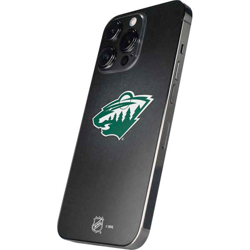 NHL Minnesota Wild Black Background iPhone 14 Pro Max Skin