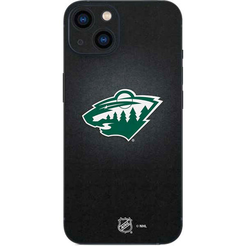 NHL Minnesota Wild Black Background iPhone 14 Skin