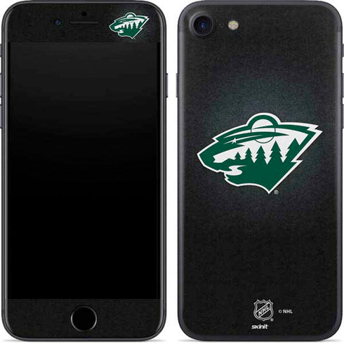 NHL Minnesota Wild Black Background iPhone 8 Skin