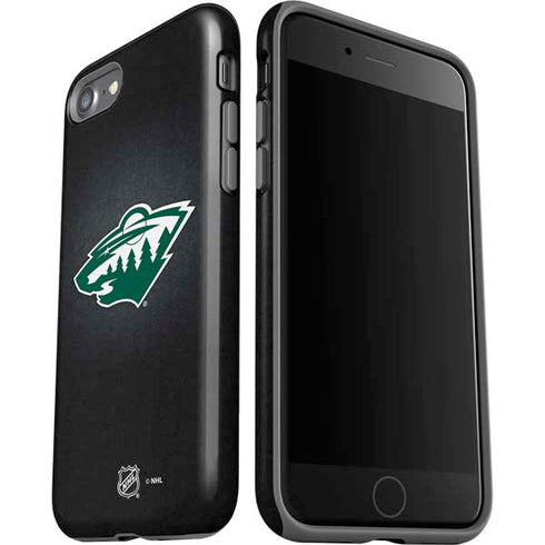 NHL Minnesota Wild Black Background iPhone SE (2nd & 3rd Gen) Pro Case