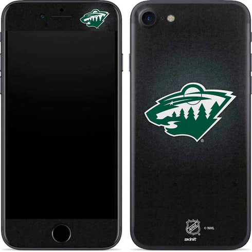 NHL Minnesota Wild Black Background iPhone SE (2nd & 3rd Gen) Skin