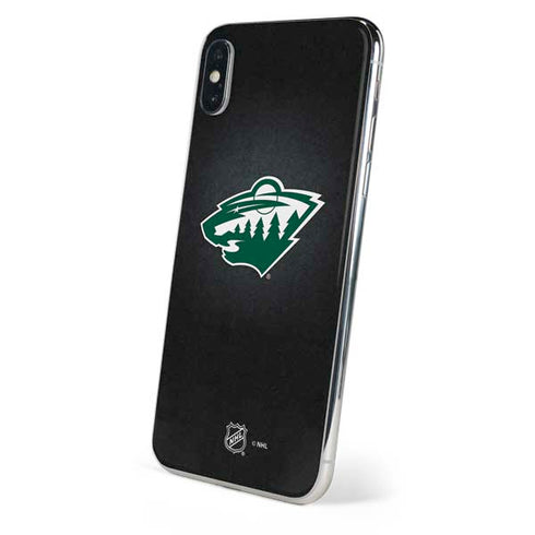 NHL Minnesota Wild Black Background iPhone X Skin