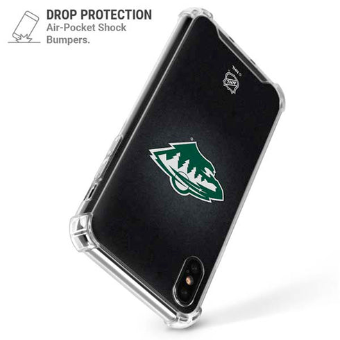 NHL Minnesota Wild Black Background iPhone XS Max Clear Case