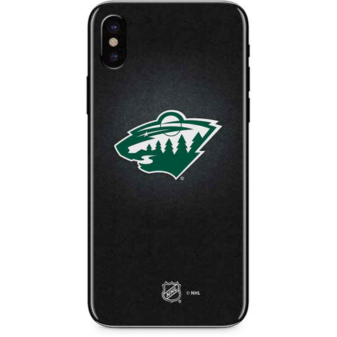 NHL Minnesota Wild Black Background iPhone XS Max Skin