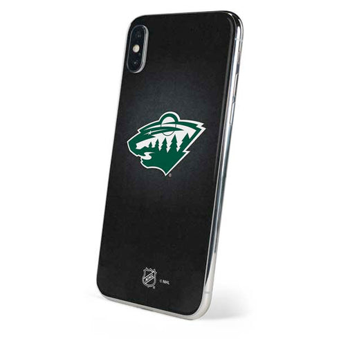 NHL Minnesota Wild Black Background iPhone XS Skin