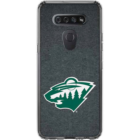 NHL Minnesota Wild Black Background LG K51/Q51 Clear Case