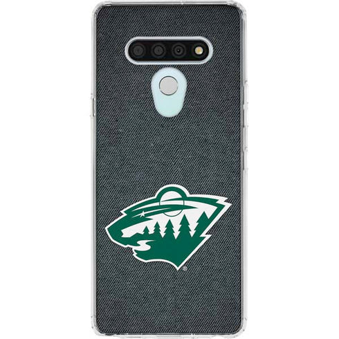 NHL Minnesota Wild Black Background LG Stylo 6 Clear Case
