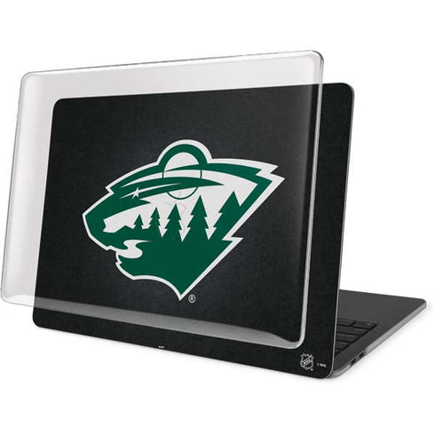NHL Minnesota Wild Black Background MacBook Pro 15in (2016-19) Case plus Skin