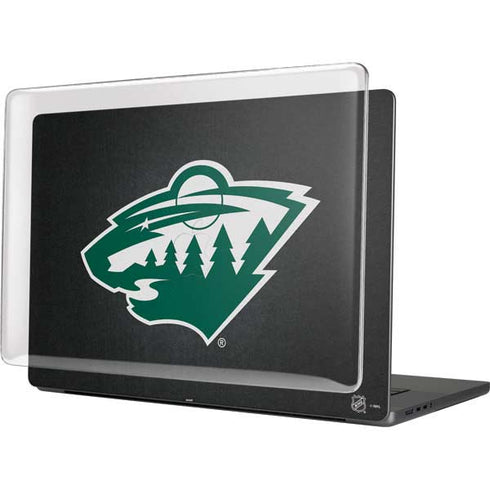 NHL Minnesota Wild Black Background MacBook Pro 16in (2021-25) Case plus Skin