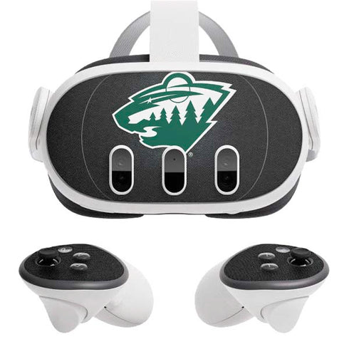 NHL Minnesota Wild Black Background Meta Quest 3 Skin
