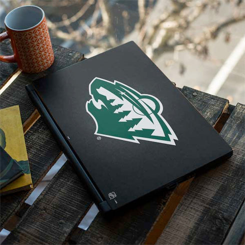 NHL Minnesota Wild Black Background MSI GS65 Stealth Laptop Skin