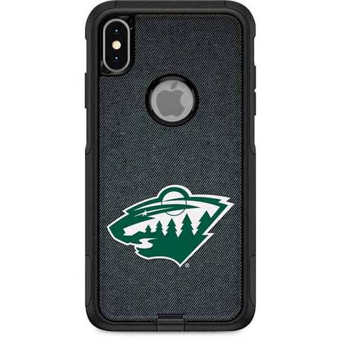 NHL Minnesota Wild Black Background Otterbox Commuter iPhone Skin