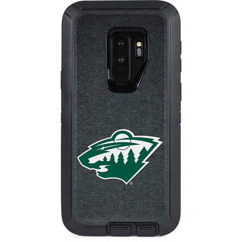 NHL Minnesota Wild Black Background Otterbox Defender Galaxy Skin