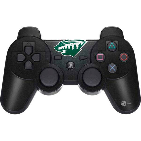 NHL Minnesota Wild Black Background PS3 Dual Shock wireless controller Skin