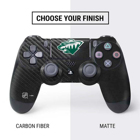 NHL Minnesota Wild Black Background PS4 Controller Skin