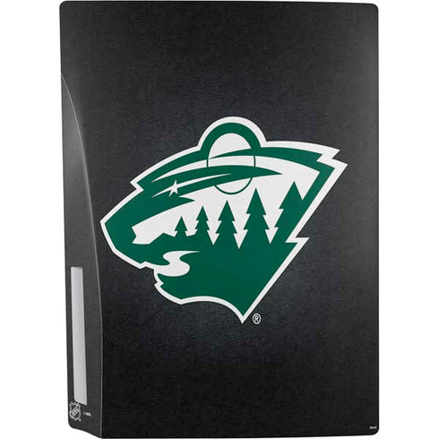 NHL Minnesota Wild Black Background PS5 Console Skin