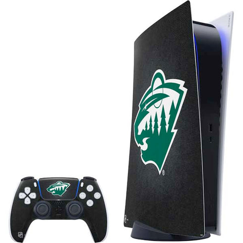 NHL Minnesota Wild Black Background PS5 Digital Edition Bundle Skin