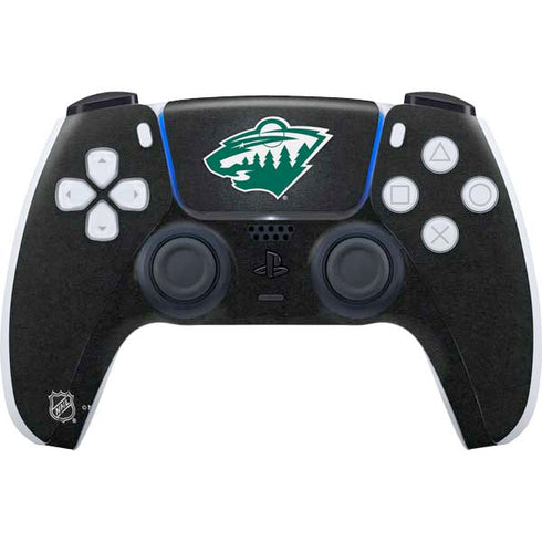 NHL Minnesota Wild Black Background PS5 Controller Skin